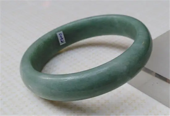 

400# CHINESE BEAUTIFUL GENUINE NATURAL GREEN JADE GEMS BRACELET BANGLE 60MM a 5.19