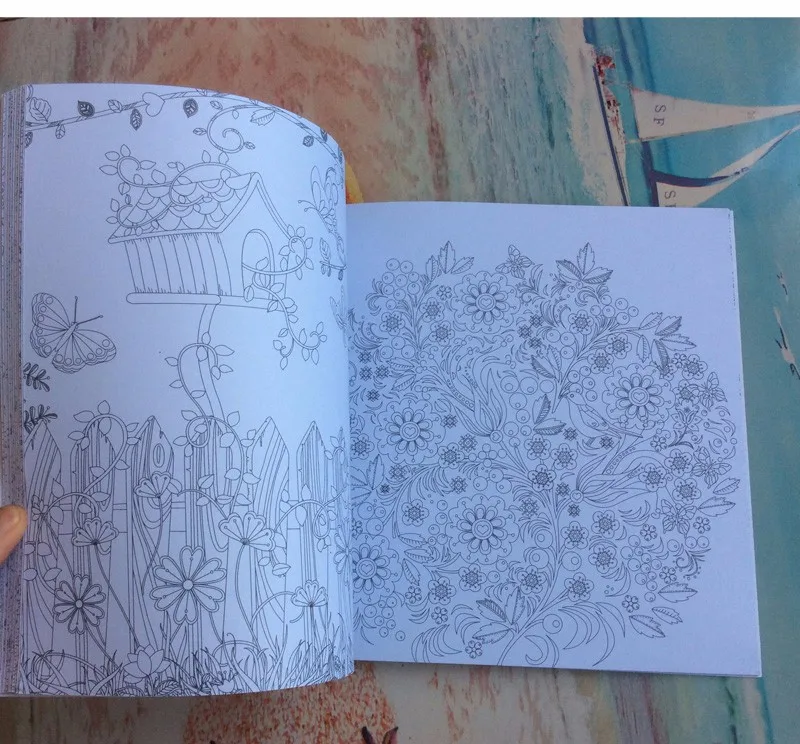 48 pges Таинственный Сад раскраска для взрослых Libros infantiles книги взрослых снять стресс граффити раскраски