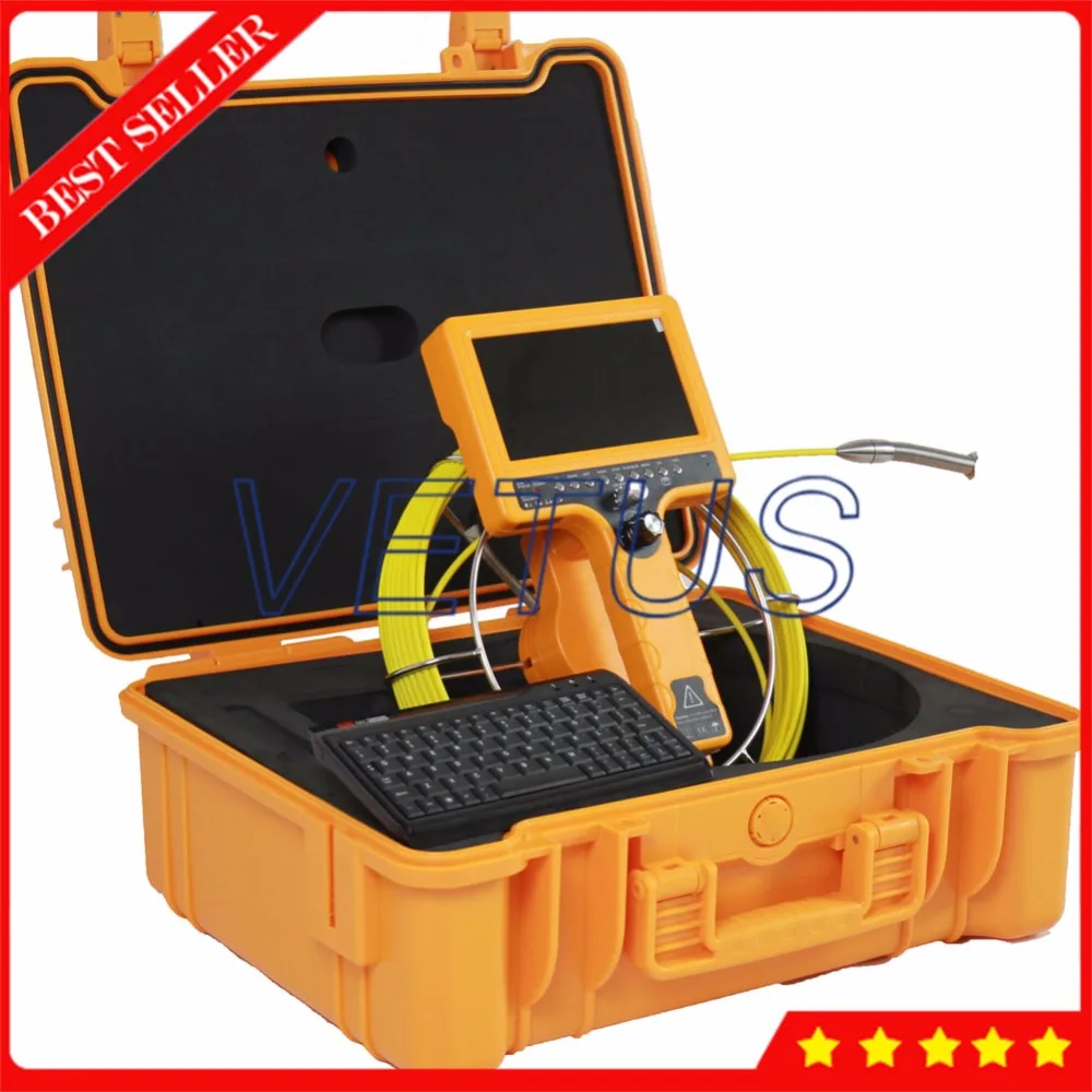 

40m Industrial Endoscope Pipe Sewer Inspection Snake Camera 23mm with built in 512Hz locating transmitter counter meter function