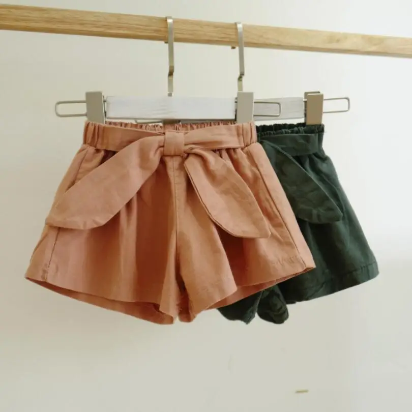 

Summer Baby Toddler Clothing Skirts Shorts For Girls Solid Bow Girl Short Pants Kids Clothes Children Trousers Bottoms JW7398