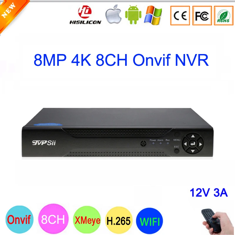  Hi3536C XMeye Audio 8CH*4K/32CH*5MP Surveillance Video Recorder 8MP 4K 8CH 8 Channel H.265+ IP Onvi - 32933522680
