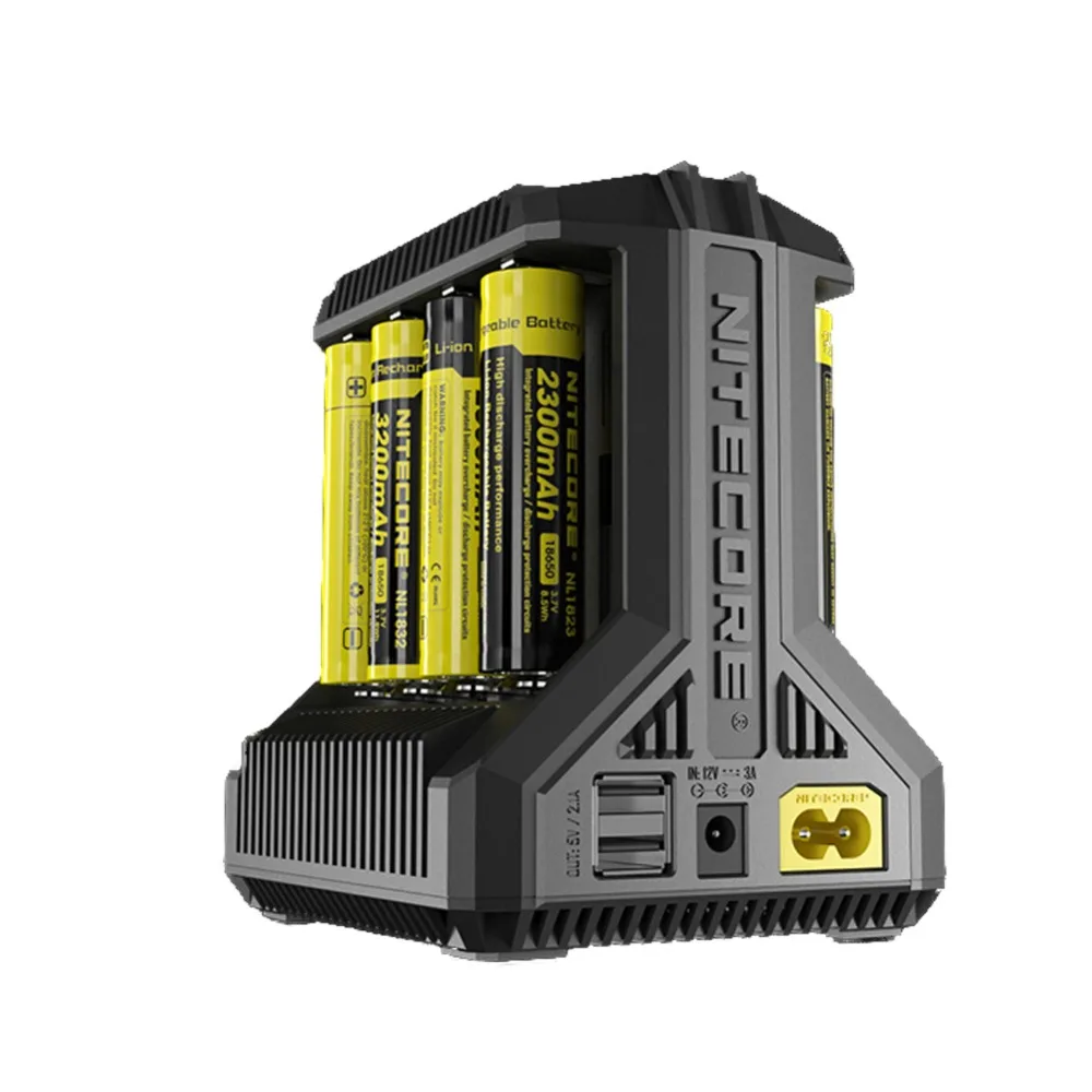

NITECORE Intellicharge I8 eight Bays Battery Charger Automatically Detects/ Monitors and Charges Each Slot Independently