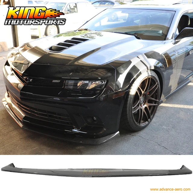 FOR 14 15 Chevy Camaro SS Only Front Bumper Lip Spoiler Splitter Carbon