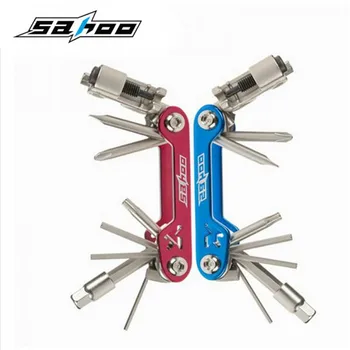 

SAHOO Mini Repair Tool 17 in 1 Bicycle Moutain Road Bike Tool Cycling Multi Repair Tools Kit Wrench Bike Repair Tools