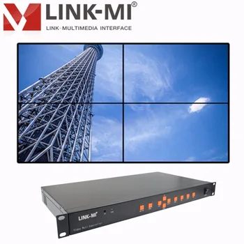 

LINK-MI TV04U HDMI+VGA+AV+USB LED/LCD 2x2 Video Wall Controller Support 180 Degree Rotation Splicing Processor 1x3 3x1 4x1