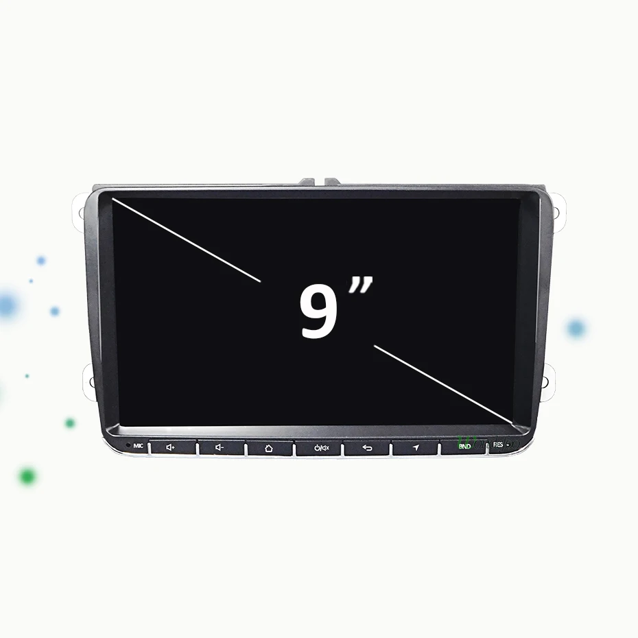 Discount DSP Android 9.0 2G RAM Auto GPS for VW PASSAT B6 B7 V7 Golf 5 6 BORA Tiguan Fabia Rapid Seat Leon Altea Toledo Radio no DVD 3