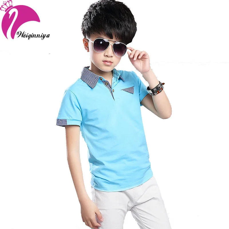 

New Arrival 2017 Boy Summer Sets Cotton Solid T-Shirts Short Pants Outfits Fashion Style 2 Pieces Tracksuits Children's Clothing