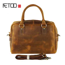 AETOO Европа и США один Crazy horse кожи большая емкость дорожная сумка деловая повседневная портфель первый слой из кожи под замшу