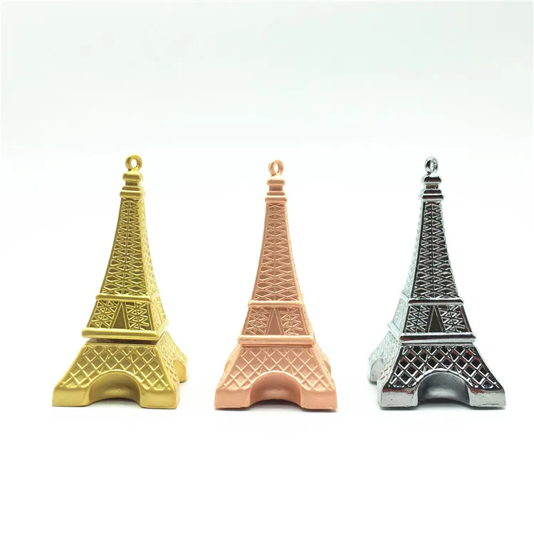 Hot Sale USB Flash Drive Metal Eiffel Tower Shape 4GB 8GB 16GB 32GB Usb Flash Memory Thumb Pendrives For Gifts+ Key Chain