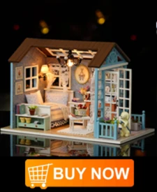 Кукольный дом DIY Миниатюрный Кукольный домик модель деревянные игрушки с мебелью светодиодный свет ручной дом для кукол подарки игрушки для девочек