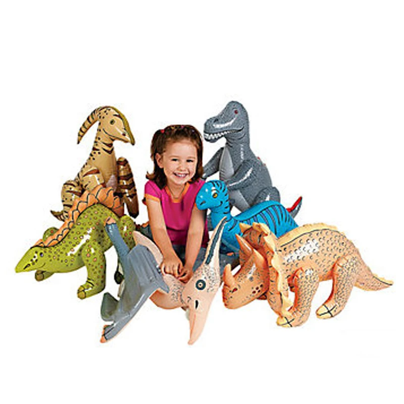 6 style Inflatable Dinosaur Toys For Girs and Boys T rex Gifts Animal