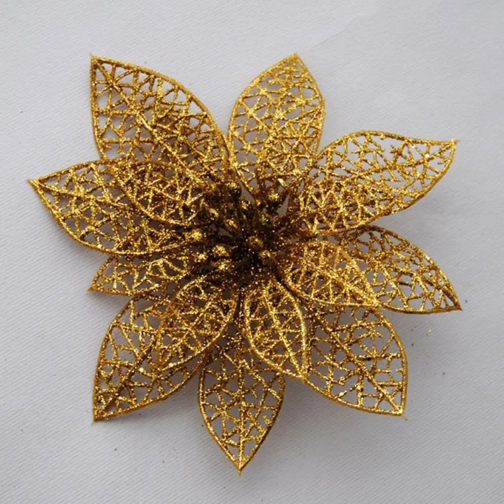 Christmas Flowers Xmas Tree Decorations Hollow Wedding Party Decor