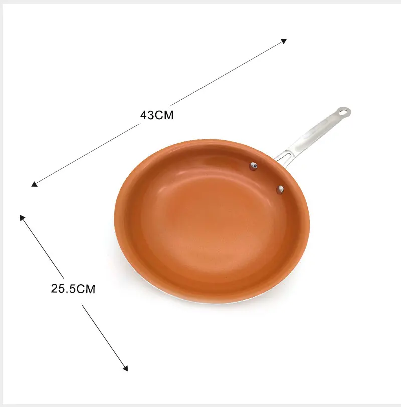 Non-Stick Copper Frying Pan With Ceramic Coating