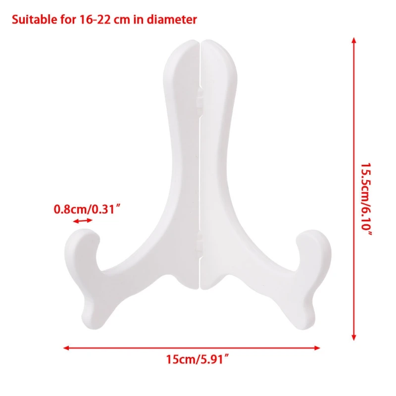 6 дюймов Высокий пластиковый стенд держатель мольберты для тарелок фото чайный поднос