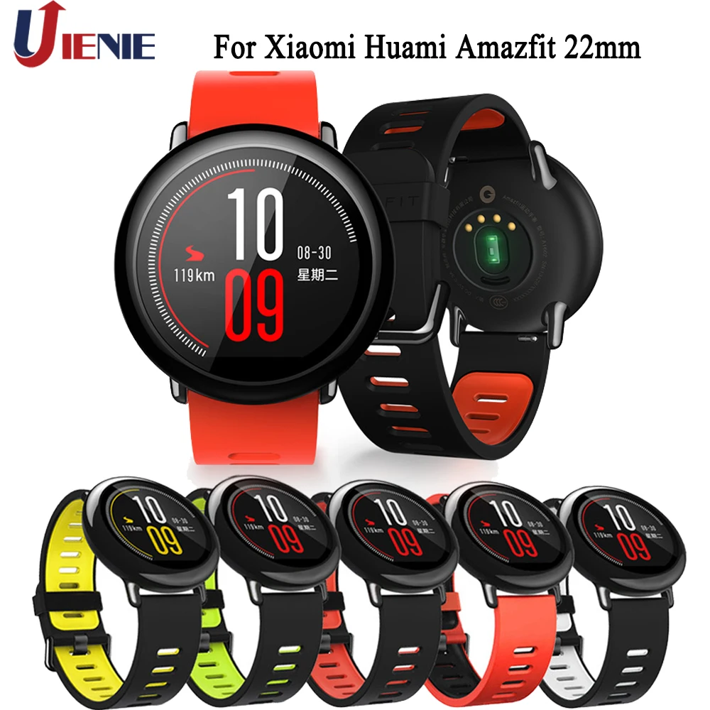 Силиконовый ремешок для часов Ремешок Для Xiaomi Huami Amazfit PACE/Stratos 2 2 S/GTR 47 мм браслет 22 мм спортивные часы-браслет Correa