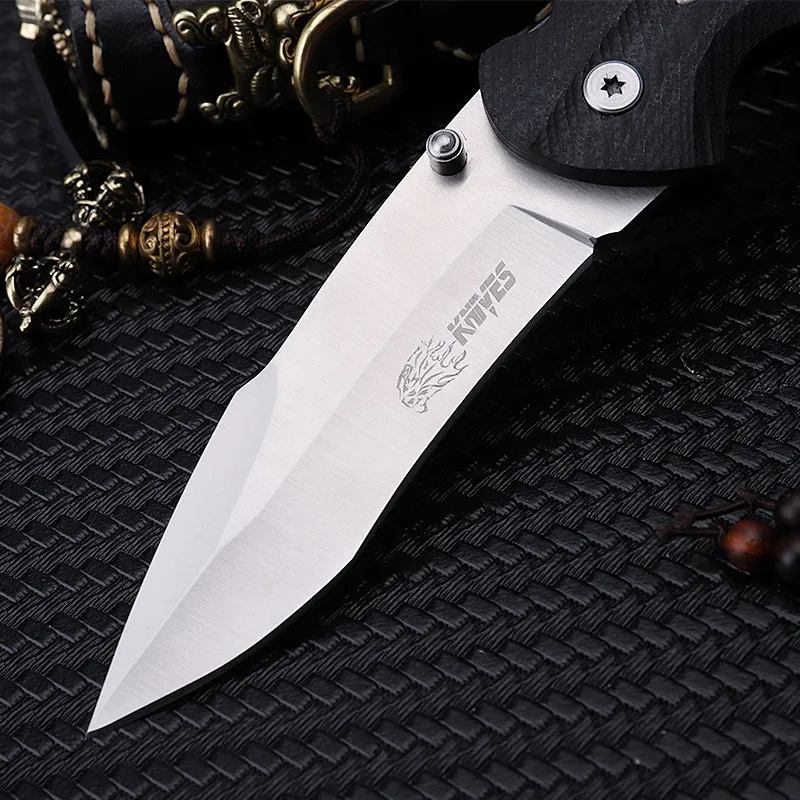 2016 Navajas Karambit Real Good Quality Utility Folding Knife,pocket Outdoor Survival G10 Fiber Board Handle Blade Fruit Gift