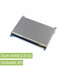 Raspberry Pi 3/2 Display 7inch HDMI LCD Rev2.1,1024*600 Capacitive Touch Screen,HDMI monitor,Support Windows 10/8.1/8/7,
