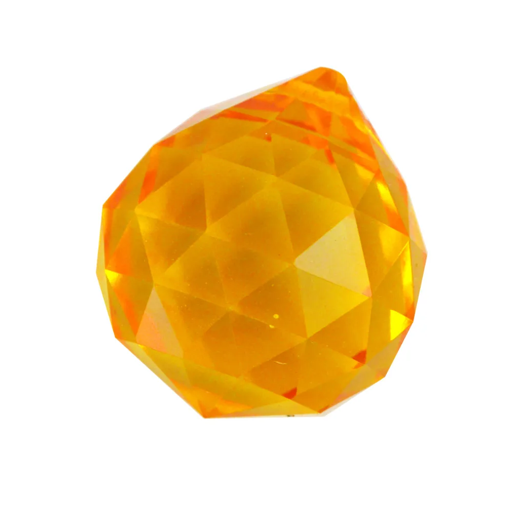 30mm Yellow Crystal Ball Prisms J2284in Stones from Home & Garden on