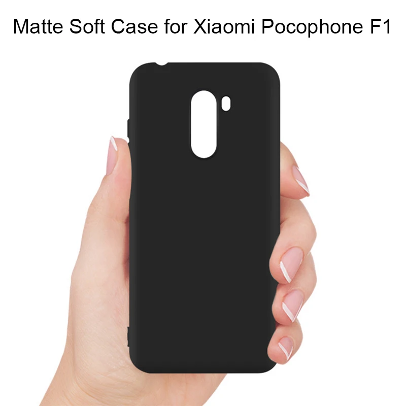 

Black Plain Matte Case for Xiaomi Mi A2 Lite Full Cover Case on Xiaomi Pocophone F1 Soft TPU Case for Xiaomi Mi A1 Mi A2 Coque