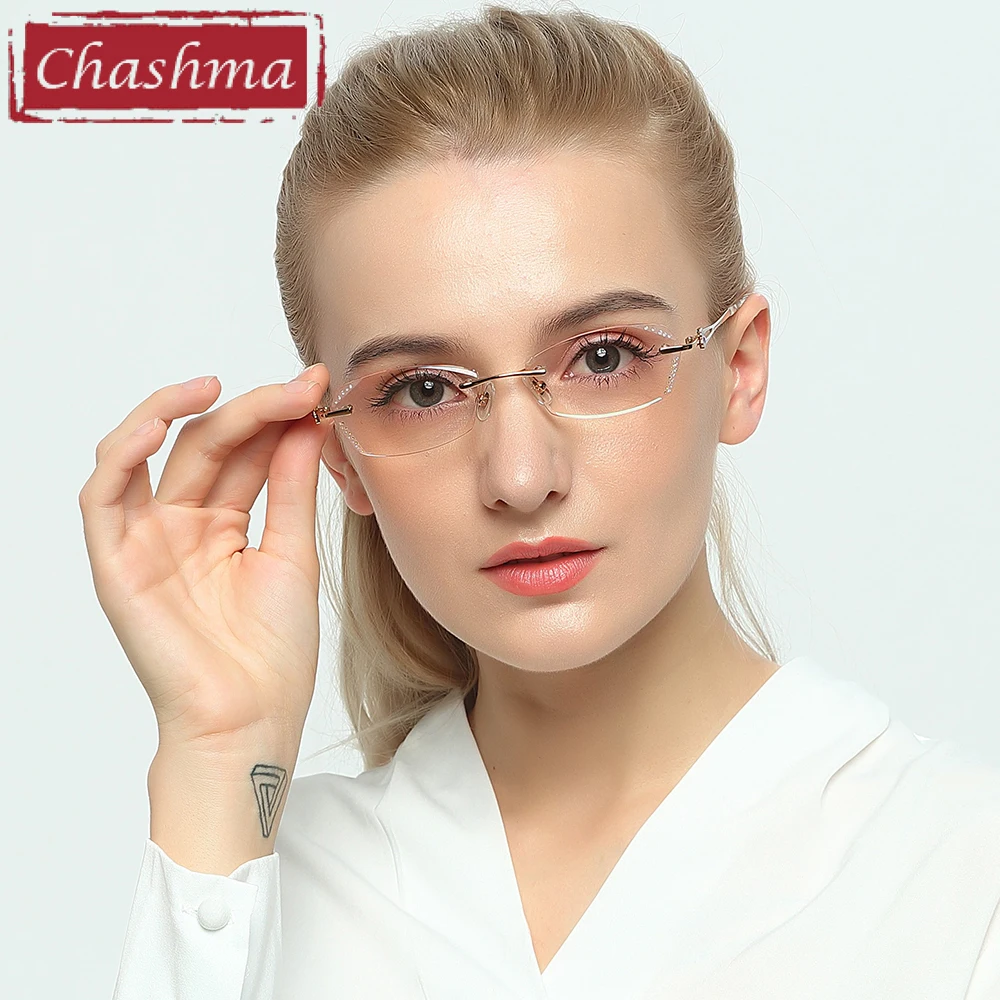 Женская оправа для очков Chashma с цветными камнями украшенная стразами|brand