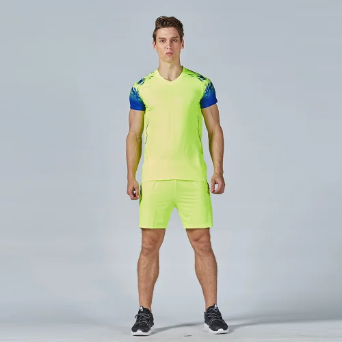Новинка /19, спортивные мужские майки для волейбола, Униформа, спортивная одежда, костюм для мужчин, сделай сам, волейбольные тренировочные комплекты с коротким рукавом - Цвет: Green