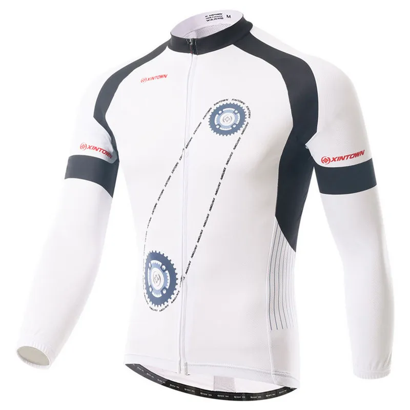 

Xintown Winter Mens Cycling Clothing mtb Bike Bicycle Long Sleeve Cycling Jersey ropa invierno ciclismo Sport Bike Jersey Tops