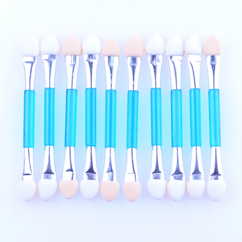 10pcs Eye Shadow Applicator Disposable Double Sides Eyeshadow Stick Sponge Brush Makeup Powder Eye Shadow Brushes Set - Color: 03