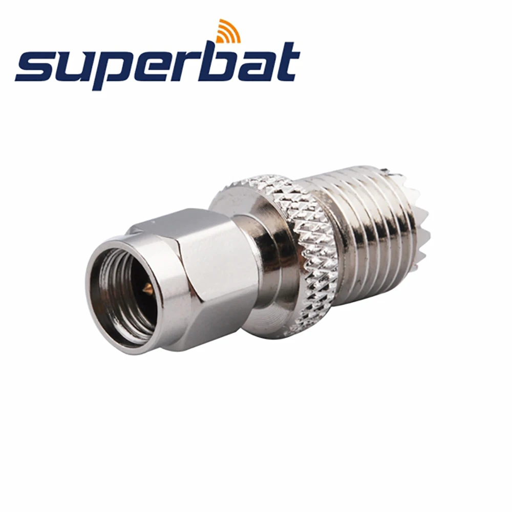 

Superbat Truck Satellite Radio Adapter Mini-UHF Female to SMA Male RF Coaxial Connector for Sirius XM Satellite Radio Antenna