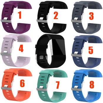 

DHL 100PCS For Fitbit Surge Replacement Wrist Band Smart Bracelet Silicone 8 Colors Wristband Strap with Tool Set Wholesale