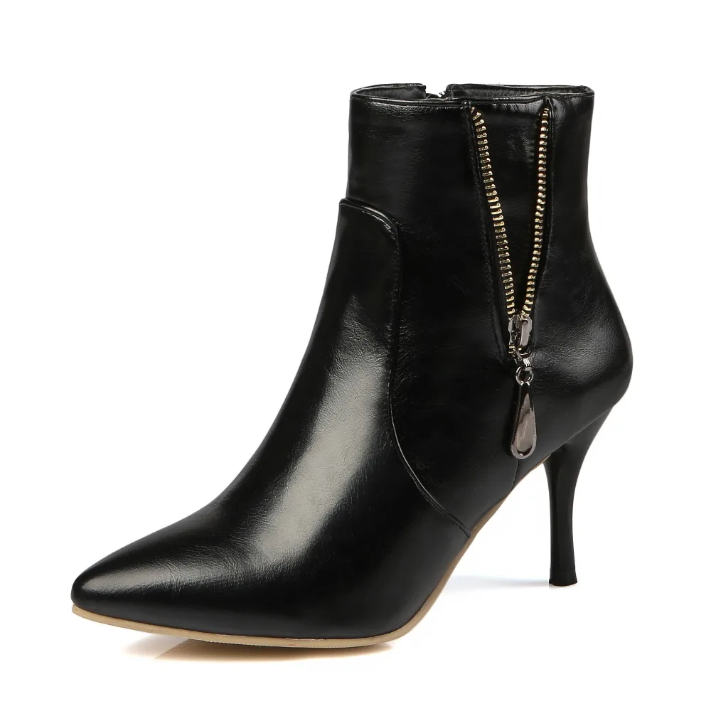 Vino Blanco Dedo Zapatos Tamaño Alta 5 9122 Calidad Original Pie Punta Intención Del 3 Fino Tacones 9121 Mujeres Sexy Mujer Botines Negro 9123 13 Rojo UaU7xZvn