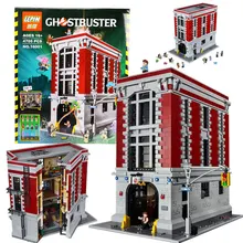 2016 New LEPIN 16001 4695Pcs Ghostbusters Firehouse Headquarters Model Building Kits Model set Minifigure Compatible With