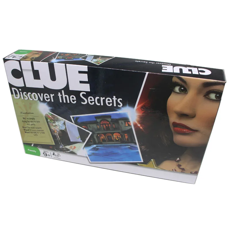 Free shipping Cluedo Suspect Clue Discover the Secrets Board Game