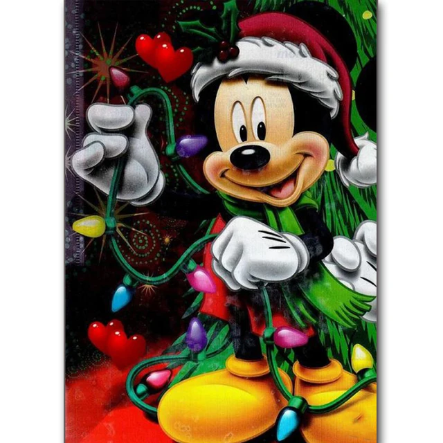 new 3d diy diamond painting christmas mickey mouse cartoon animal embroidery full square 5d diamond cross - Christmas Mickey Mouse new 3d diy diamond painting christmas mickey mouse cartoon animal embroidery full square 5d diamond cross - Christmas Mickey Mouse