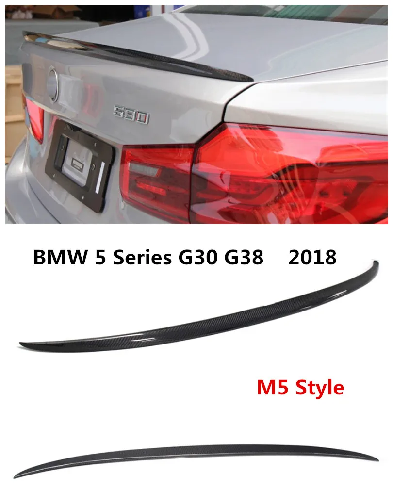 

High Quality Carbon Fiber Spoiler For BMW 5 Series G30 G38 528 530 540 2018 Brand New M5 Style Wing Spoilers Auto Accessories