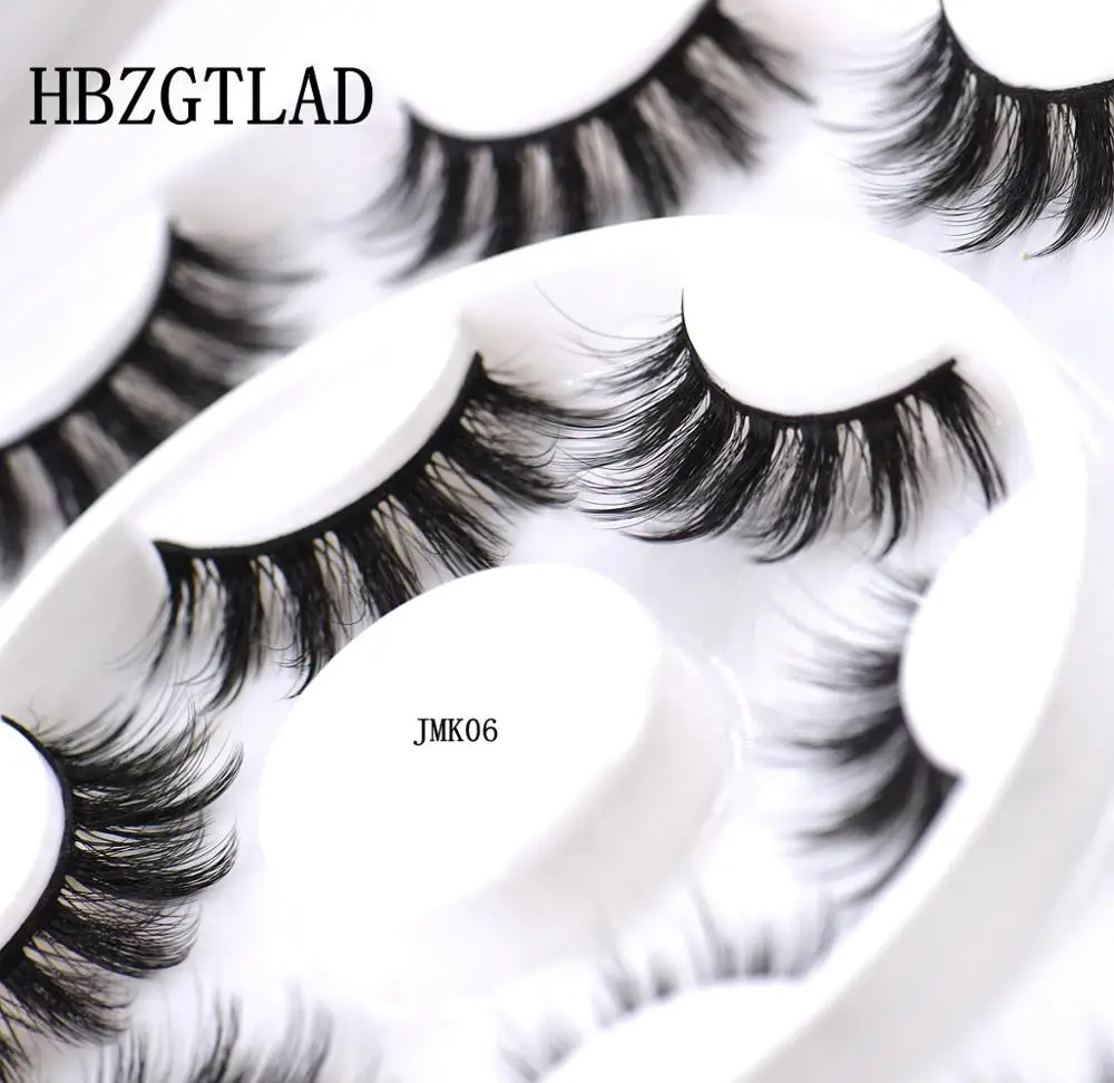 8 пар 3D Мягкие искусственные норковые накладные ресницы натуральные грязные ресницы перекрещивающиеся пушистые ресницы инструменты для макияжа глаз