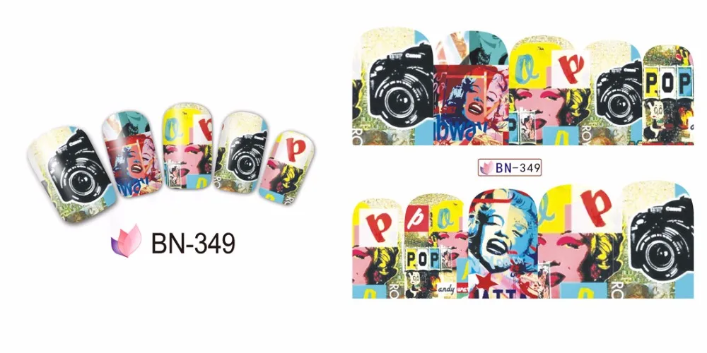 Nail Art Water Transfer Stickers Decals  (10)
