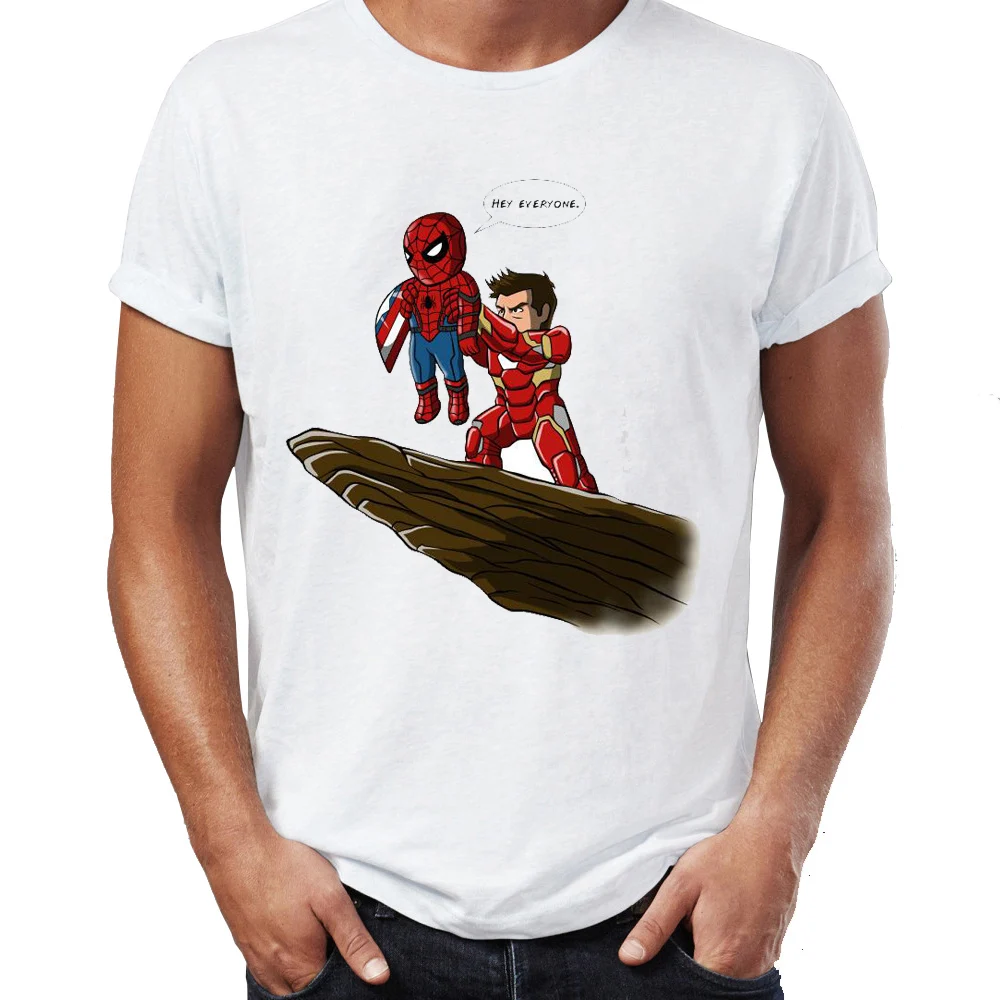 Men's T Shirt Spiderman Homecoming Ironman Stark Pride Rock Marvel Superhero Funny Tee | Мужская одежда