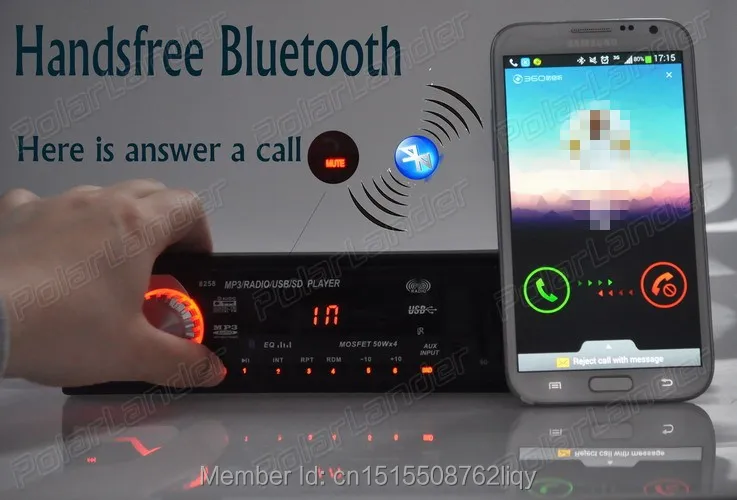 Новая горячая bluetooth функция автомобиля Радио Стерео 12 в mp3 плеер в один din Размер аудио/SD карта/USB порт/AUX вход/телефон в тире