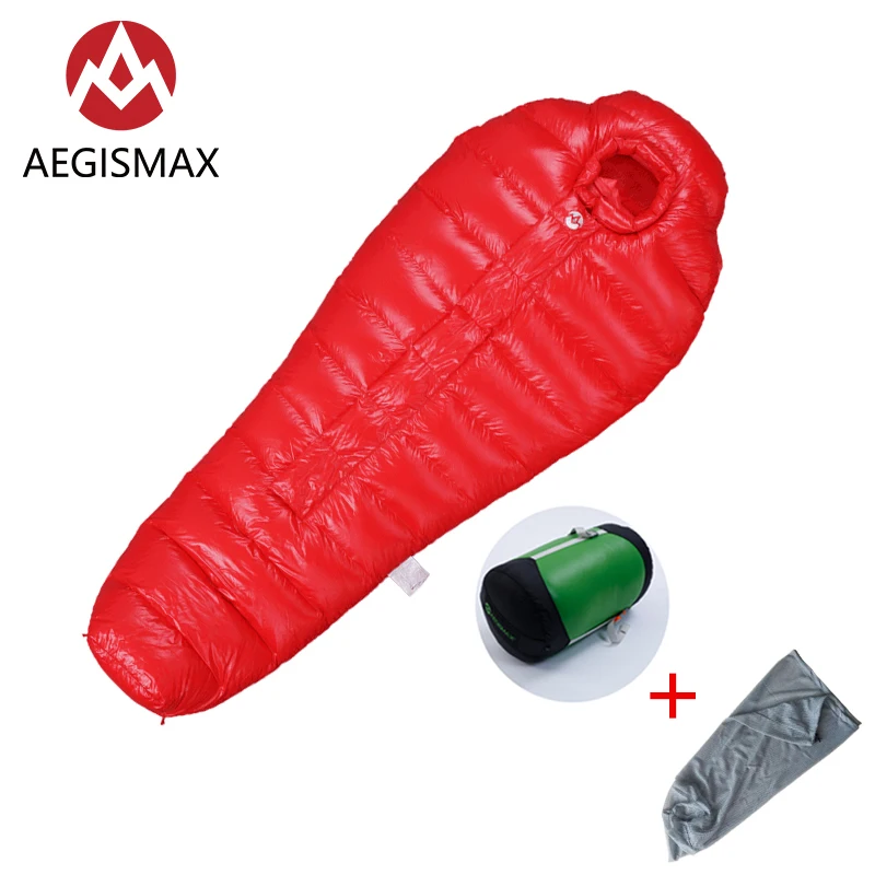 AEGISMAX AEGIS 1300 Series Outdoor Camping Goose Down Sleeping Bag 3D Mummy Style Thicken Keep Warm Sleeping Bag
