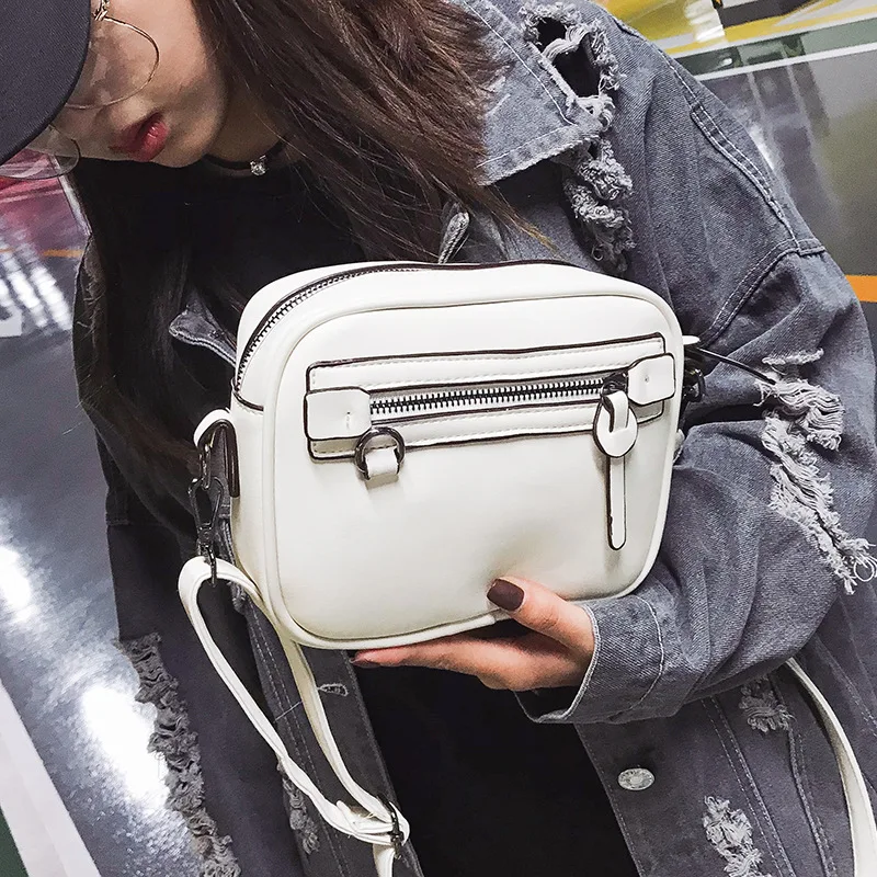 

New Women Fashion Zipper Decoration Messenger Bags Mini Crossbody Lady High Quality Handbag Shoulder Bags