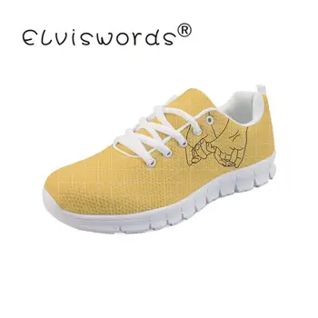 

ELVISWORDS Yellow Aesthetics Female Womens Plat form Sneakers Teenagers Girls Casual Footwears Chaussure Basket Femme Shoes