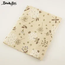 Booksew Home Textile Cotton Linen Fabric Flower Design Sewing Material Tablecloth Pillow Bag Curtain Cushion Zakka Tissu CM