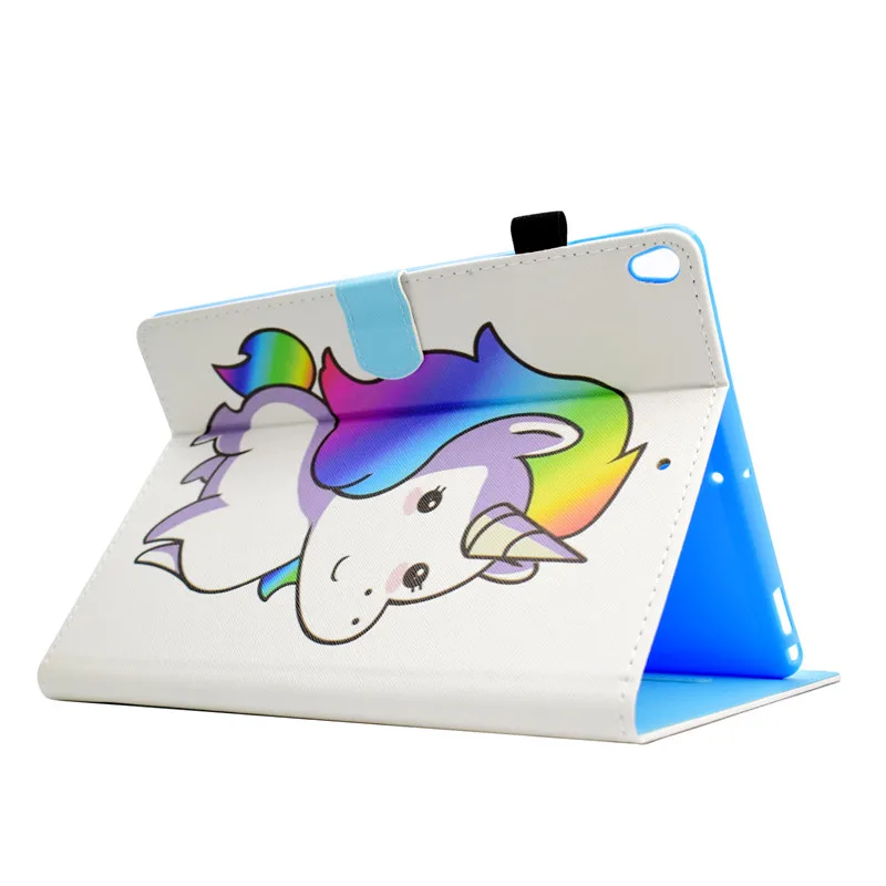 Wekays For Apple IPad Pro 10.5 inch Cute Cartoon Unicorn Leather Flip Fundas Case For Coque IPad Pro 10.5 Tablet Cover Case Kids