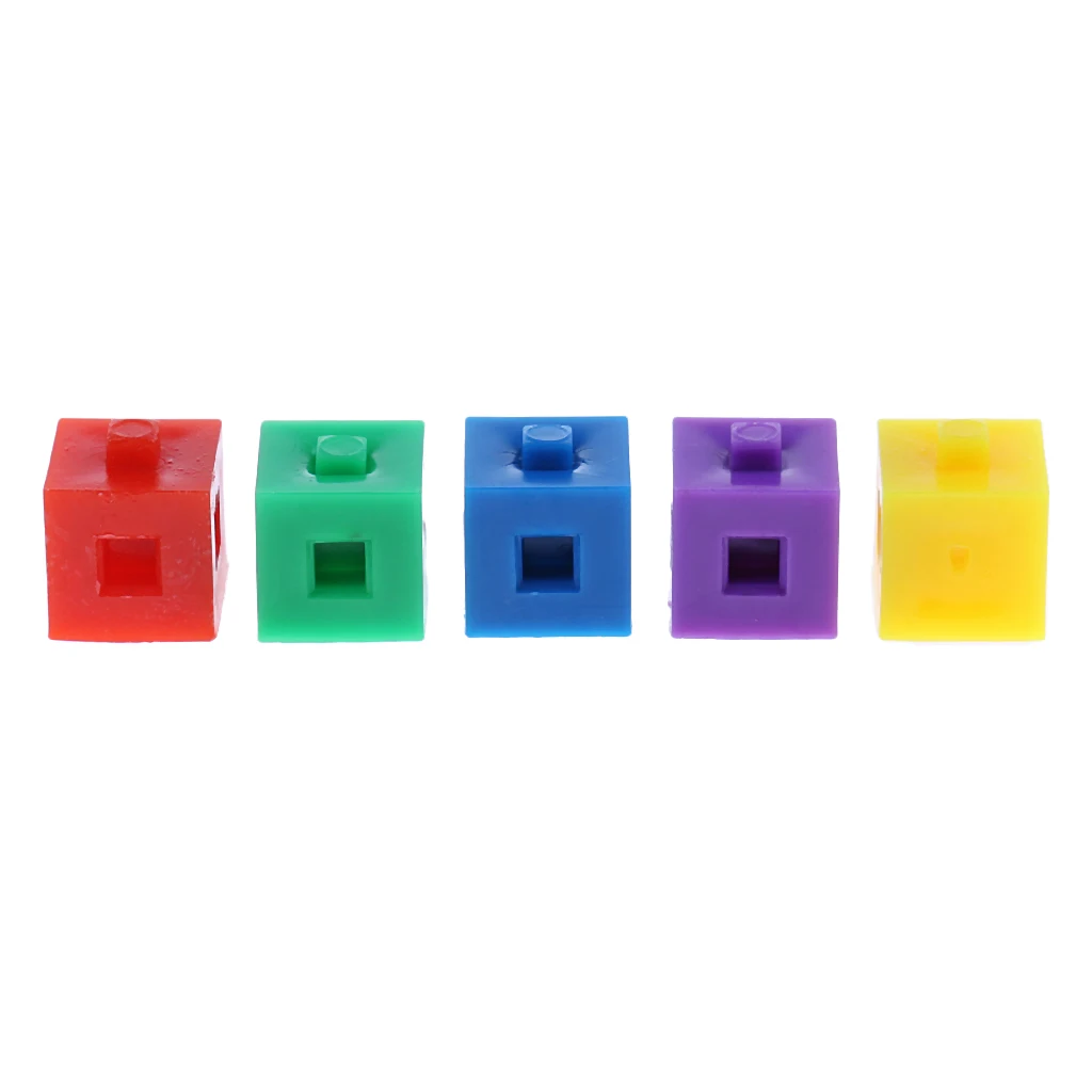100x 1cm Blocks Building Kit Stacking Cube Puzzles for Kids Educational Toy