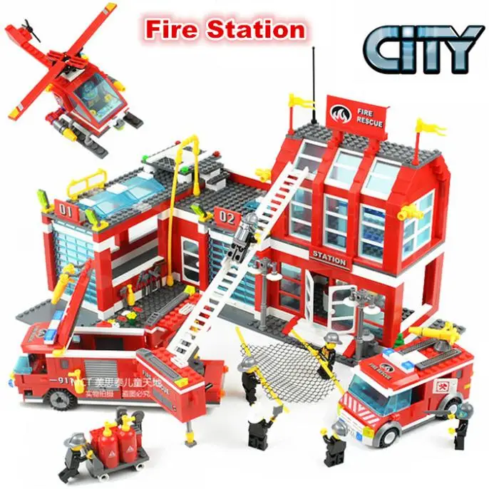 fire station toy set