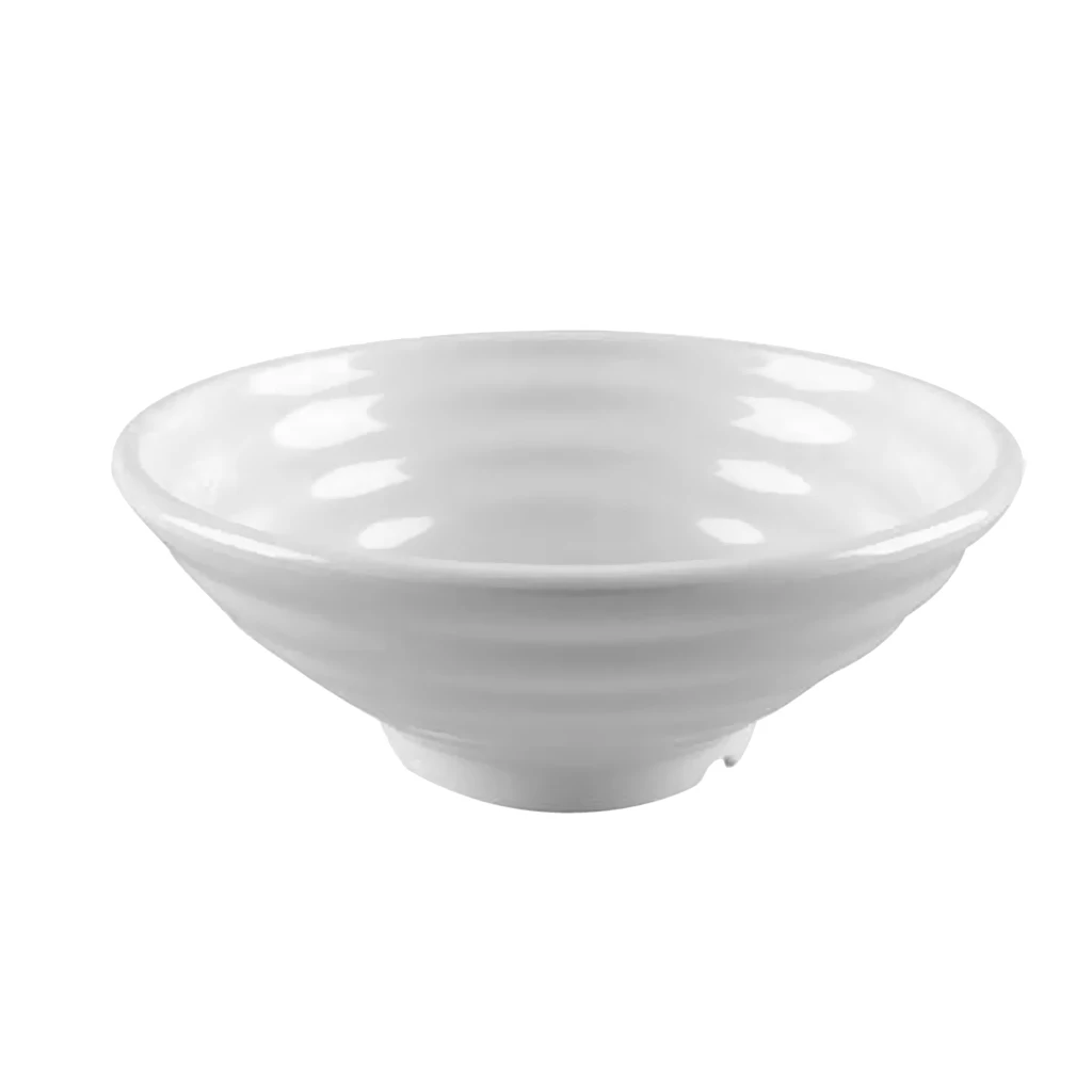 Easy Grasp Melamine Plastic Large Noodles Bowl Skidproof Striated Soup Food Storage 6 Colors Select