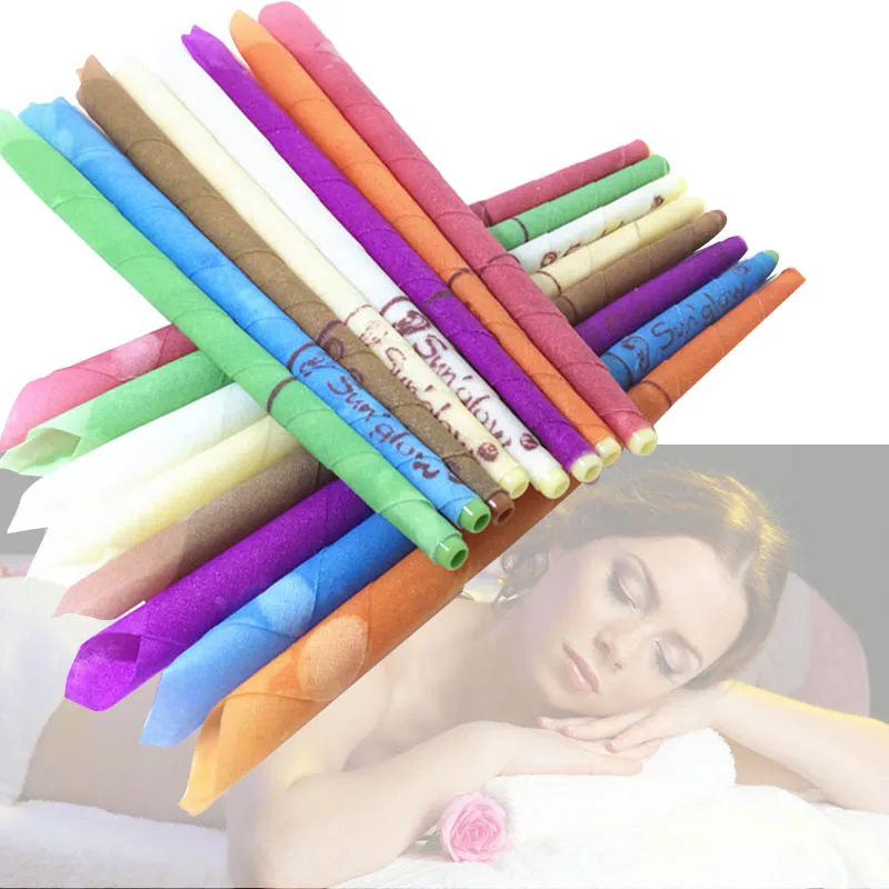 40Pcs E ar Wax Cleaner Coning Pure Bee Candle Ear Candles Plugs Coning Fragrance Ear Treatment
