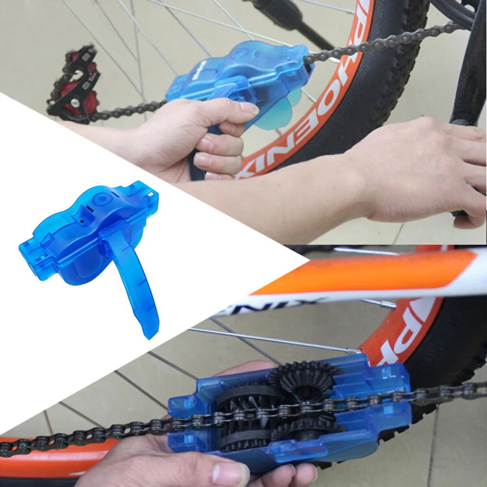 Bicycle Chain Cleaner Portable MTB Road Bike Quick Washing Kit Cycling Cleaning Brushes Scrubber Bike Maintenance Tools BC0009 (1)