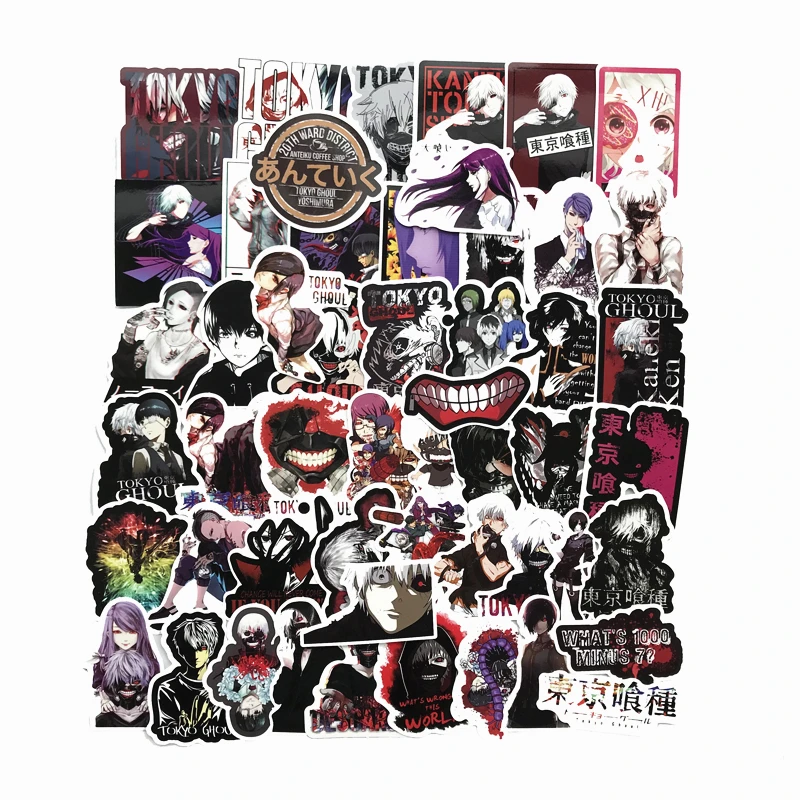 TD ZW 52 шт./лот наклейки Tokyo Ghoul для сноуборда ноутбука багажа автомобиля