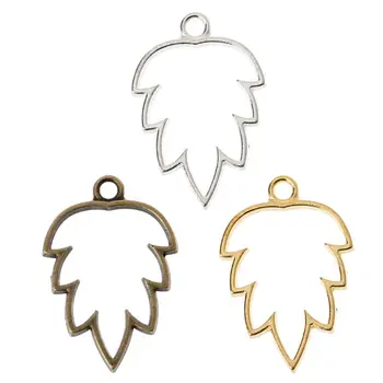 

10Pcs Maple Leaves Pendant Press Flower DIY UV Resin Blank Frame Jewelry Making